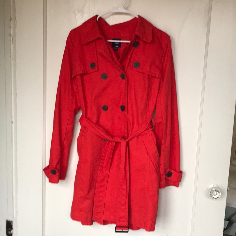 Gap women's red/orange trench